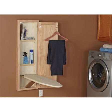 Household Essentials Household Essentials 18200-1 StowAway In-Wall Ironing Board-Unfinished Oak 18200-1